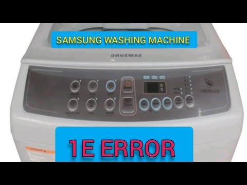 Can You Ignore Samsung Washing Machines Error Code E1?