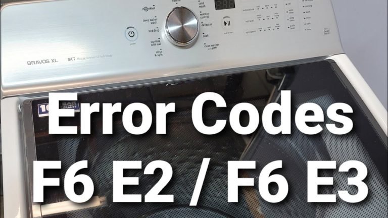 Common Causes Of Maytag Washing Machines Error Code E2