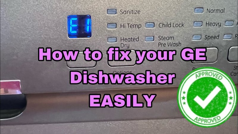 Does Resetting Fix Ge Dishwashers Error Code Se?