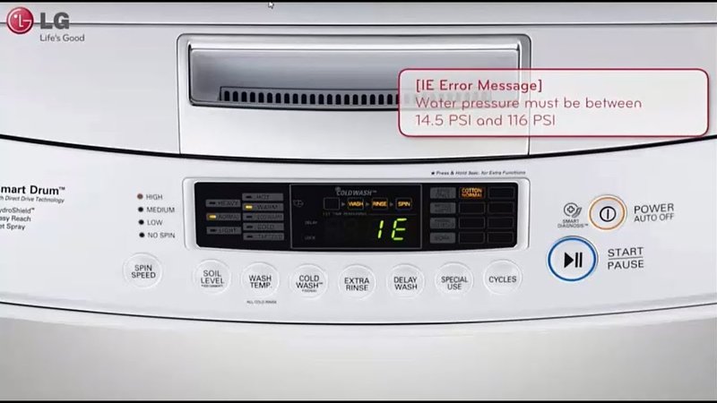 Does Resetting Fix Lg Washing Machines Error Code E2?