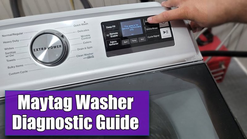 Does Resetting Fix Maytag Washing Machines Error Code F1?