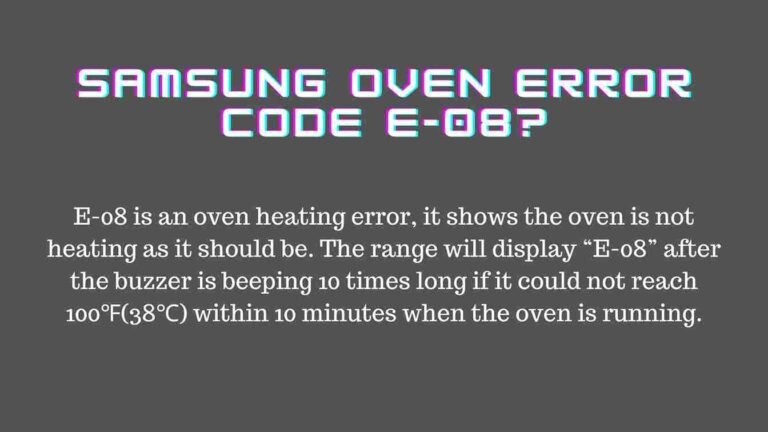 Does Resetting Fix Samsung Microwaves Error Code Oe?