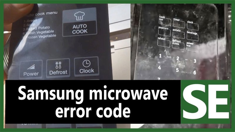 Does Resetting Fix Samsung Microwaves Error Code Se?