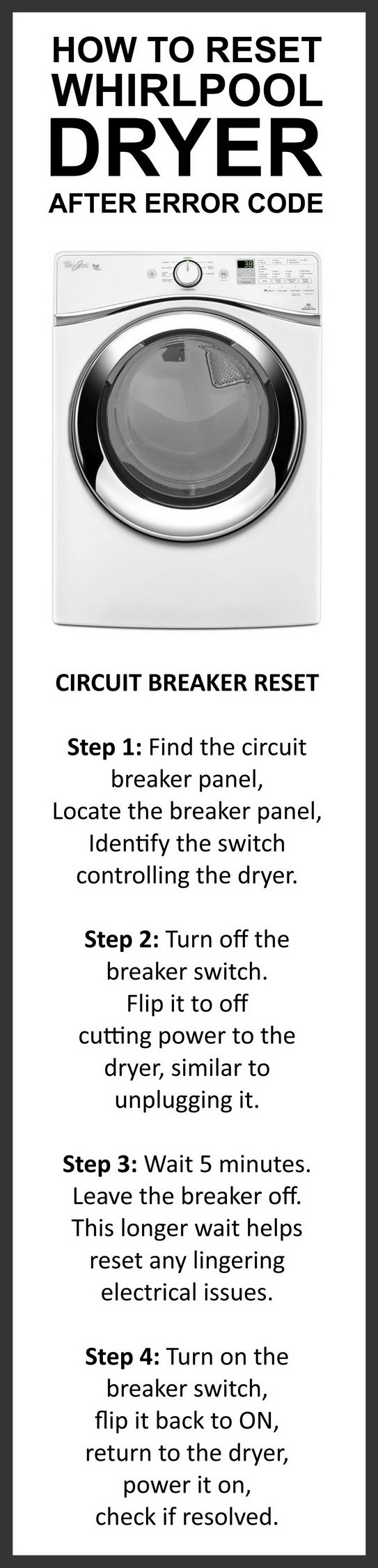 Does Resetting Fix Whirlpool Dryers Error Code He?