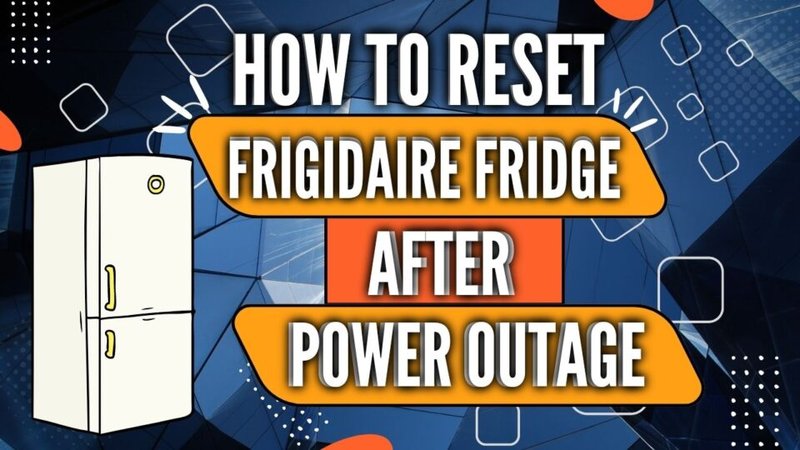 How To Reset Frigidaire Refrigerators After Error Code Le
