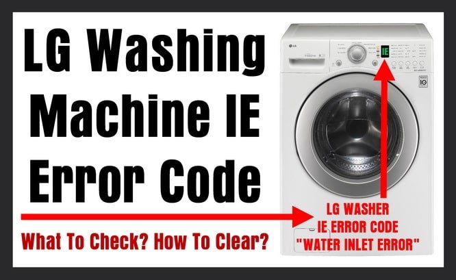 How To Reset Lg Washing Machines After Error Code He