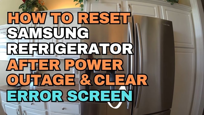 How To Reset Samsung Refrigerators After Error Code F2