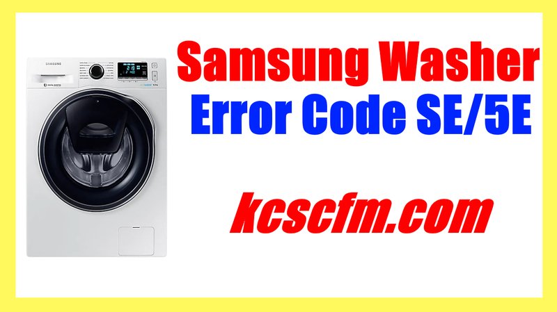 How To Reset Samsung Washing Machines After Error Code Se