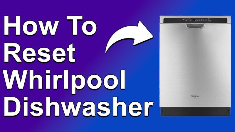 How To Reset Whirlpool Dishwashers After Error Code Se