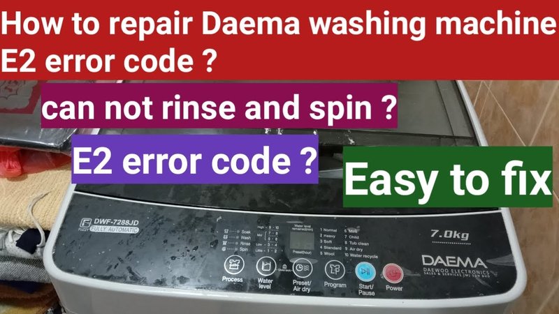 Is It Safe To Use Ge Washing Machines With Error Code E2?