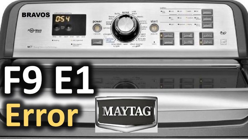 Is It Safe To Use Maytag Washing Machines With Error Code E1?