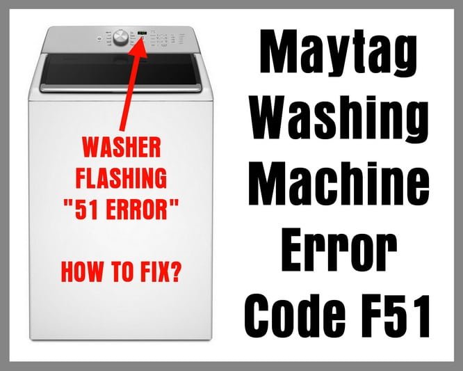 Is It Safe To Use Maytag Washing Machines With Error Code Oe?