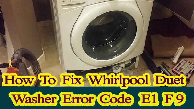 Is It Safe To Use Whirlpool Washing Machines With Error Code He?