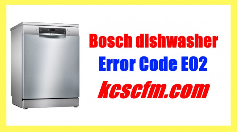 What Does Bosch Dishwashers Error Code Oe Mean?