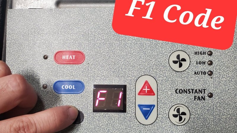 What Does Ge Garbage Disposals Error Code F1 Mean?