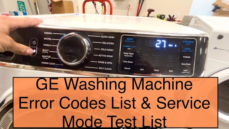 What Does Ge Washing Machines Error Code F1 Mean?
