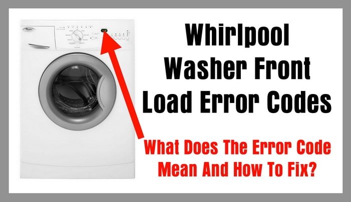 What Does Whirlpool Washing Machines Error Code F1 Mean?