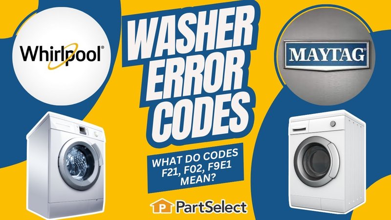 What Does Whirlpool Washing Machines Error Code F2 Mean?