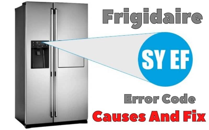 When To Call A Technician For Frigidaire Refrigerators Error Code Le