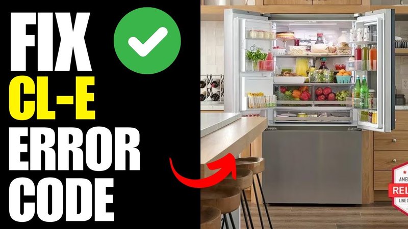 When To Call A Technician For Lg Refrigerators Error Code E3