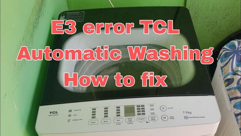 When To Call A Technician For Maytag Washing Machines Error Code E3