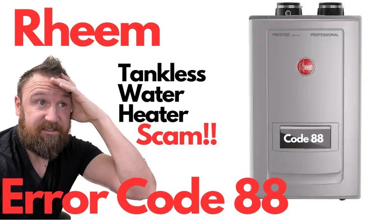 When To Call A Technician For Rheem Water Heaters Error Code Le